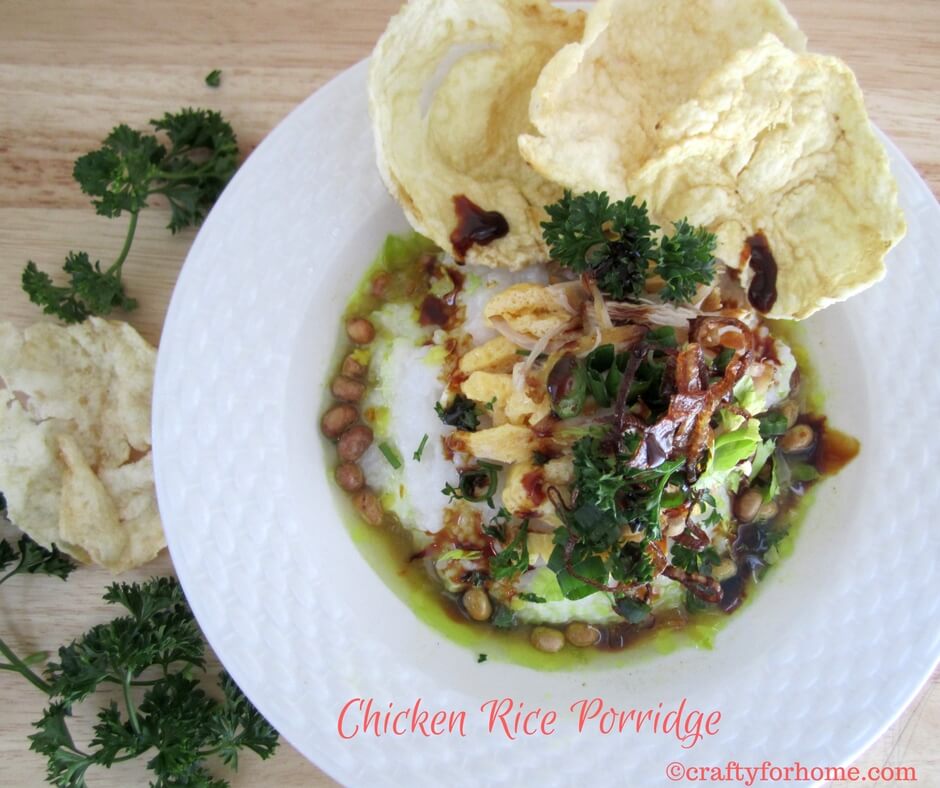 Chicken rice porridge