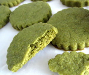 Add mint extract to this matcha cookies recipe for the best Christmas cookies or anytime you want sugar cookies as a sweet treat with natural food color