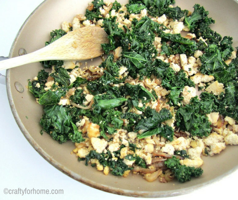 Scrambled Tofu With Kale Crafty For Home
