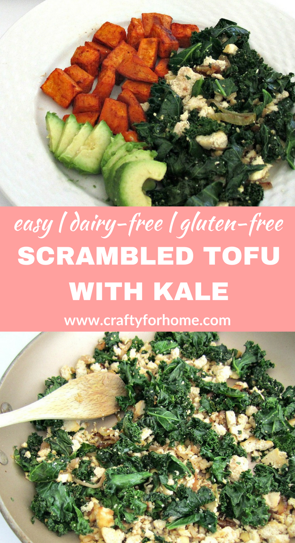 Scrambled Tofu With Kale | Crafty For Home