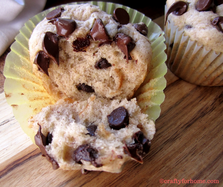 Fluffy Banana Muffins | Crafty For Home