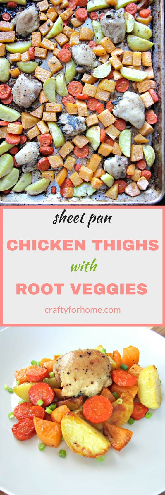 Sheet Pan Chicken Thighs With Vegetables