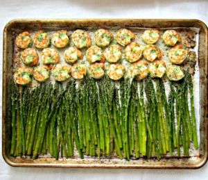 Sheet Pan Honey Garlic Asparagus Shrimp