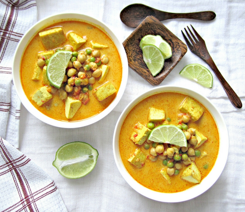 Tofu Chickpea Curry feature image Crafty For Home