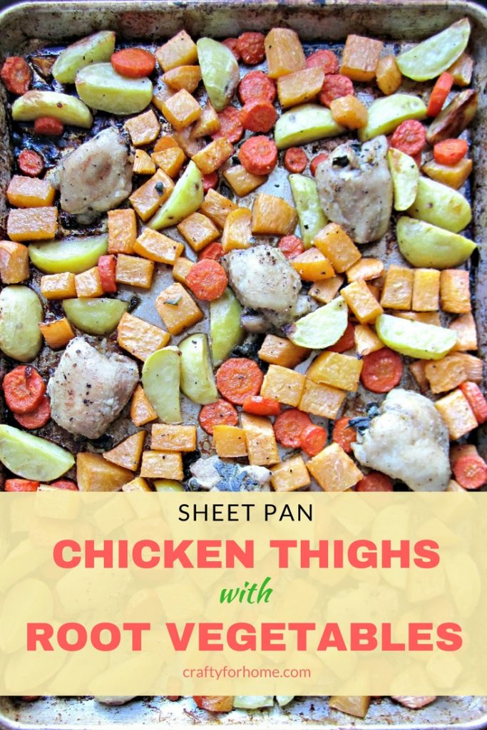 Sheet Pan Chicken Thighs With Vegetables