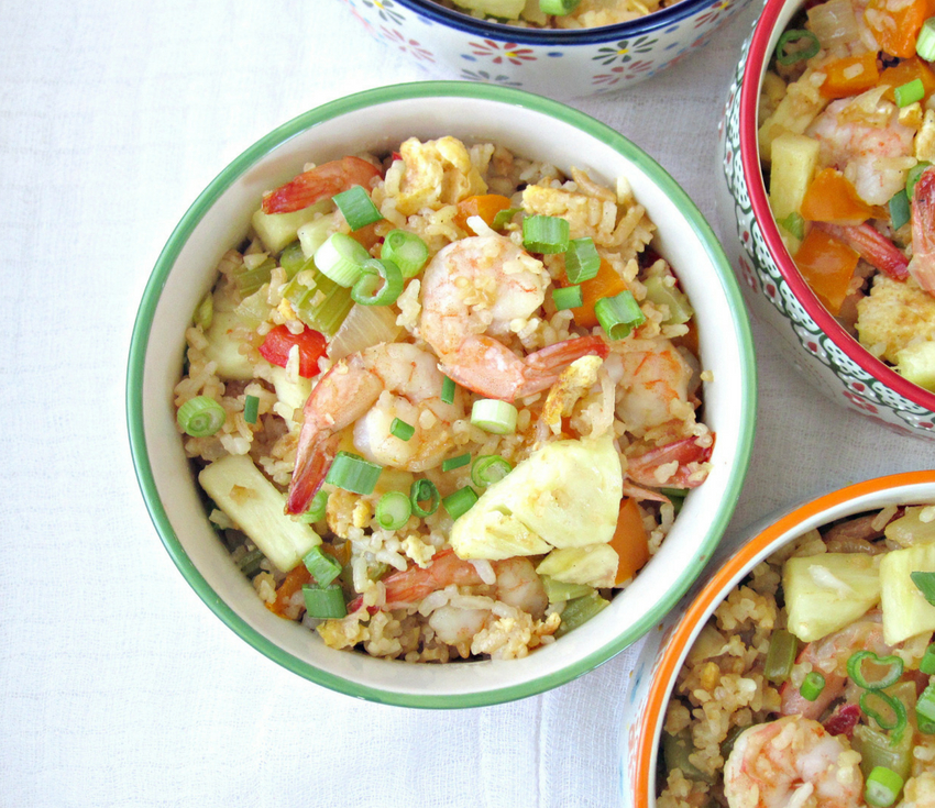 Shrimp Pineapple Fried Rice | Crafty For Home
