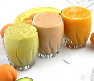 Quick, easy and healthy three different apricot smoothies recipes with only three ingredients you can make in the busy morning or anytime you want a fresh drink throughout the day. This smoothie is fresh, dairy-free, gluten-free, nut free.