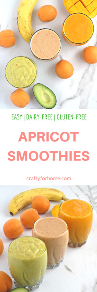 Apricot Smoothies | Crafty For Home