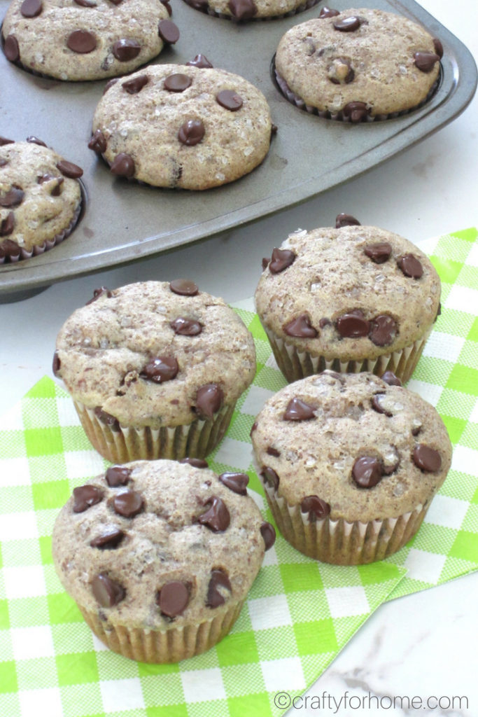 Flax Seed Chocolate Chip Muffins Crafty For Home