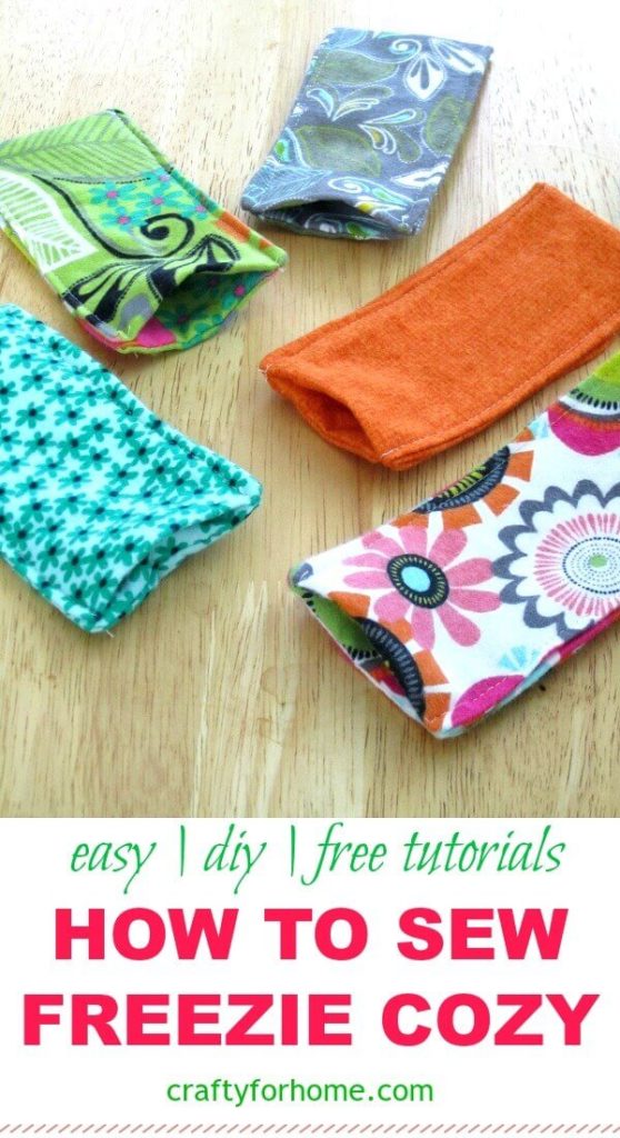 How To Sew Freezie Cozy | An easy to follow tutorial on how to make a freezie cozy to keep kid’s hand warm when they are enjoying their favorite cool treat. #easycrafts #DIYfreeziecozy #freeziecozytutorials #sewingtips #DIYgiftideas #craftforkids #summercrafts #sewingpatterns #sewingforkids #flanelcrafts for full tutorials on https://craftyforhome.com