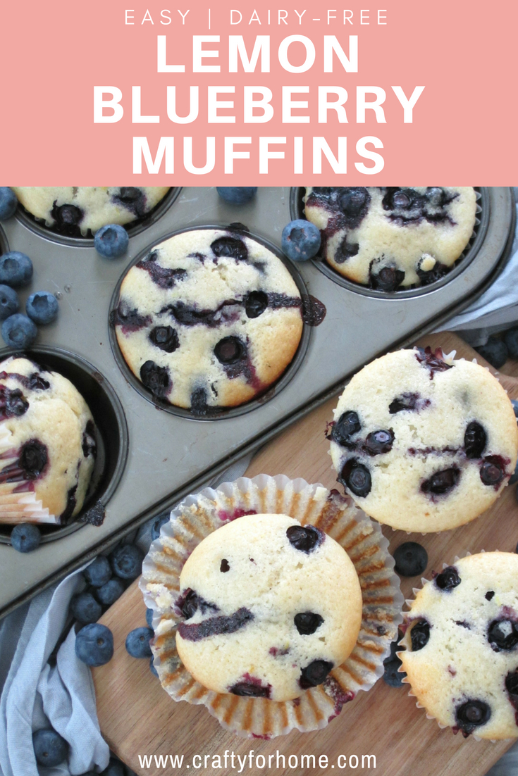 Lemon Blueberry Muffins | Crafty For Home