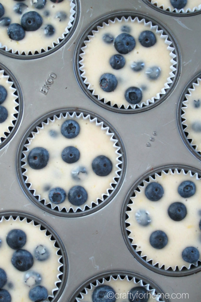 This is the best and moist dairy-free lemon blueberry muffins recipe that easy to make, perfect for breakfast, lunch box or snack times. #dairy-free #dairyfreemuffins #blueberrymuffins for full recipe on www.craftyforhome.com