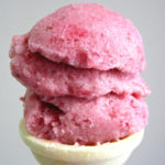 Homemade and healthy no-churn strawberry ice cream recipe with only two ingredients. Dairy-free, gluten-free.