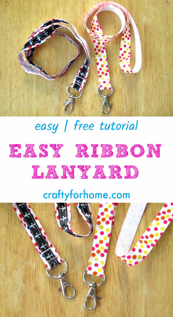 Easy Ribbon Lanyard Tutorial