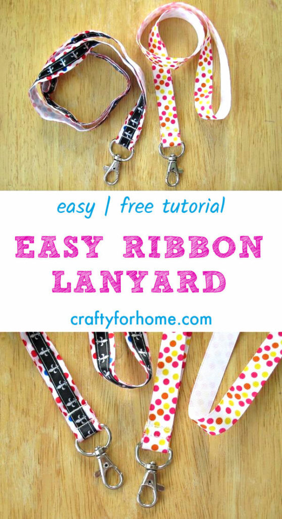 Easy Ribbon Lanyard Crafty For Home