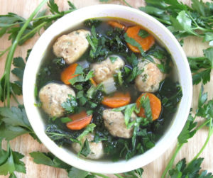 Turkey Meatball Soup. An easy and hearty soup recipe for weekday meals or anytime you want for a quick supper, perfect for fall or winter meal ideas. Dairy-free, gluten-free, grain-free, clean eating.
