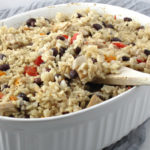 Baked Rice With Leftover Turkey | This leftover turkey recipe is easy to make, baked it together with brown rice and all simple ingredients from the pantry, perfect for a healthy, dairy-free and gluten-free meal for the whole family.
