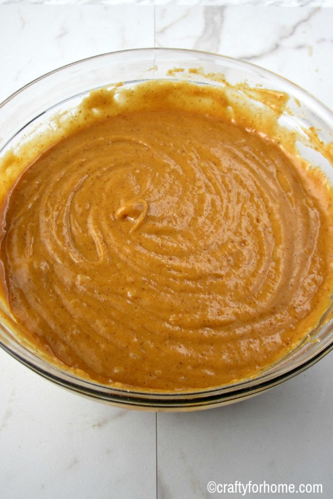 pumpkin bread batter