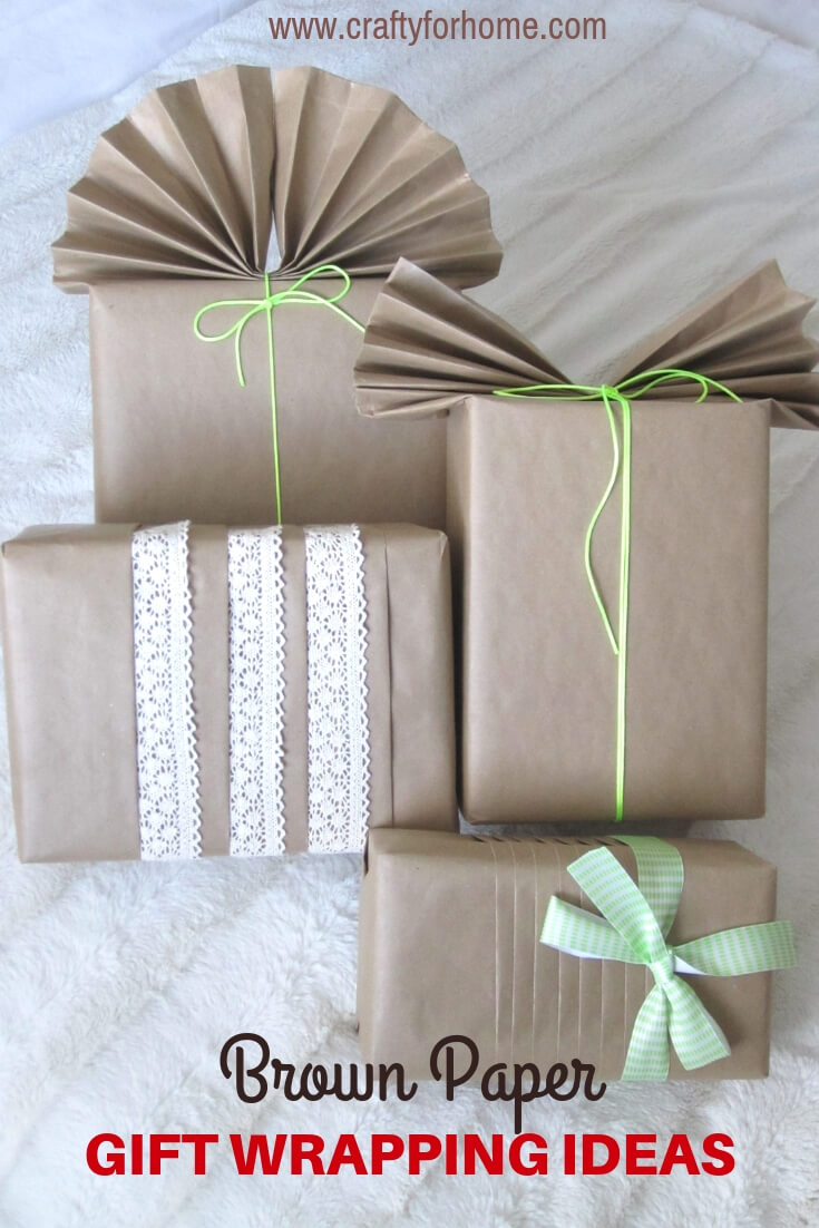Brown Paper For Gift Wrapping Ideas Crafty For Home