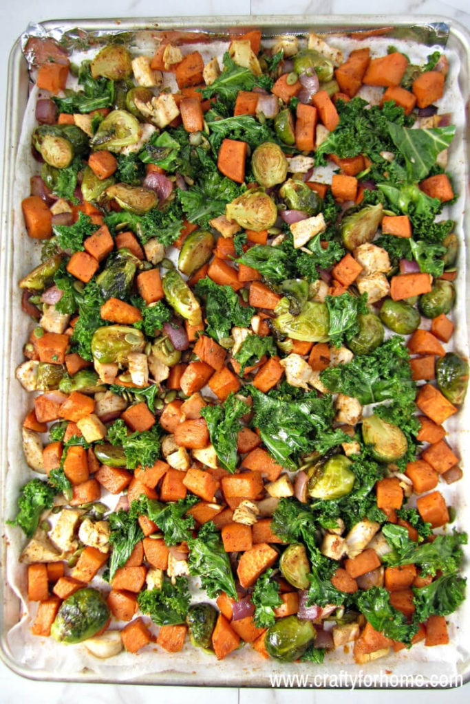 Sheet Pan Turkey meat With Veggies