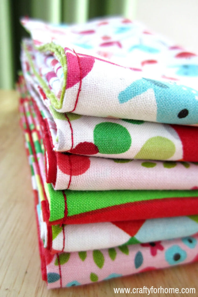 DIY No-Sew Reversible Cloth Napkins - MomAdvice