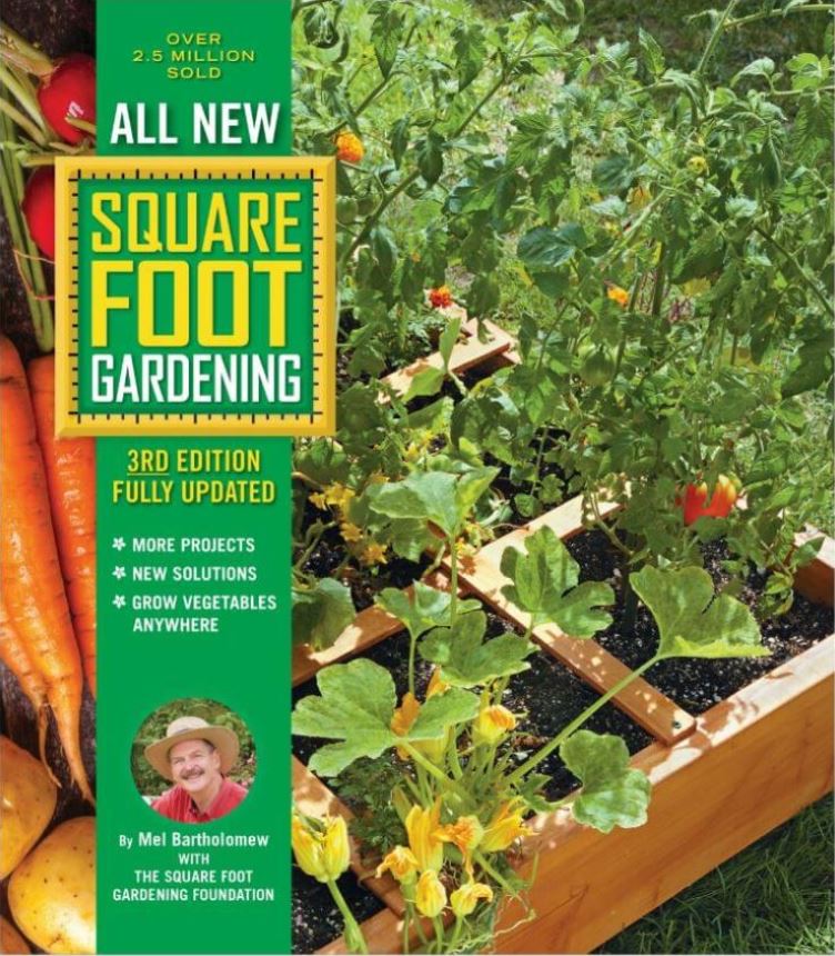 All New Square Foot Gardening Book | It is the perfect book for gardeners at any level. The book is fully updated and packed with pictures, project details, and all information to guide you how to build high yield garden in a small space with less work. #gardeningtips #vegetablegarden #smallspacegarden #squarefootgardening #raisedbeds #DIYgardenproject #gardeningbook #gardeningboxideas #gardeningboxdesign for full review on www.craftyforhome.com