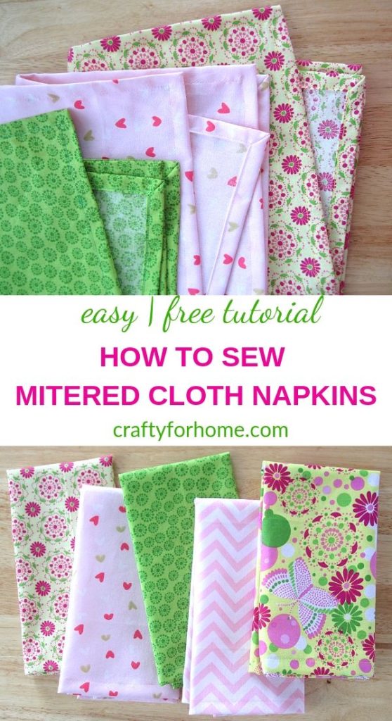 How to Sew Cloth Napkins Fast (DIY Project) - Free Video - Melly Sews