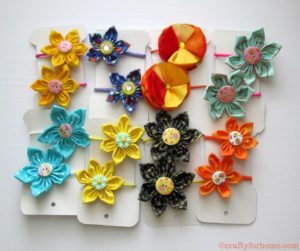 4 Easy Ways To Make Fabric Flower | Learn how easy to make four different fabric flowers, and you can use it for any crafts around the house, embellish the cloth, gift wrapping, hair accessories, also craft for sale.