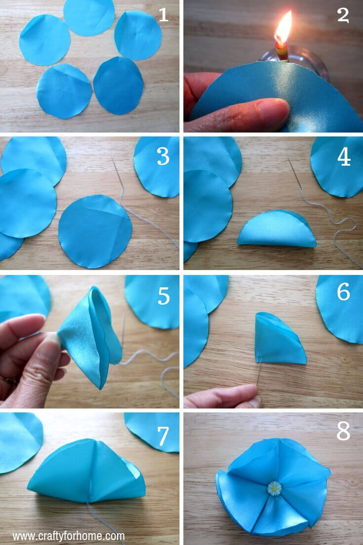 4 Easy Ways To Make Fabric Flower Crafty For Home