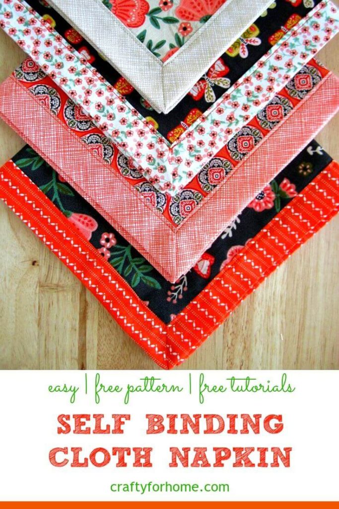 DIY No-Sew Fabric Napkins