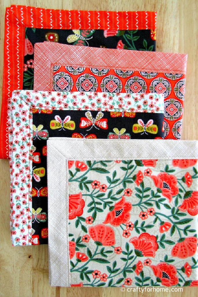 Self Binding Napkins