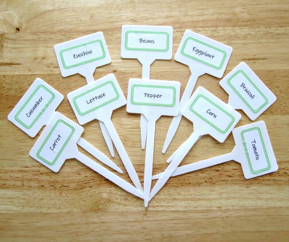 free printable vegetable plant markers crafty for home