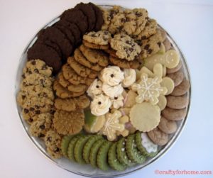 Holiday cookies tray