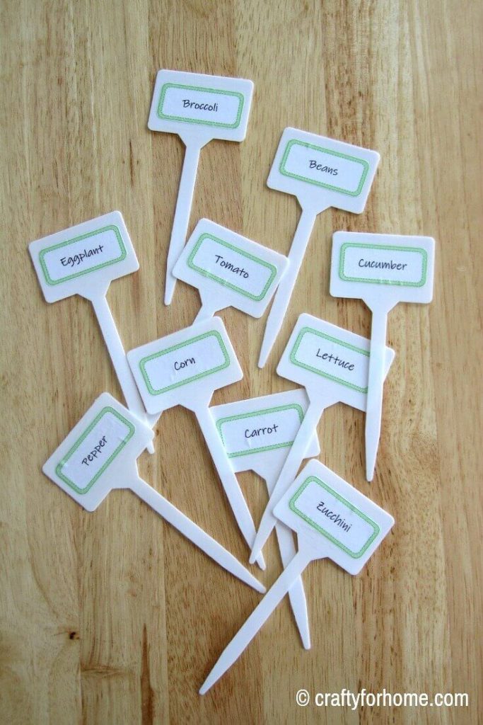 Free Printable Vegetable Plant Markers Crafty For Home