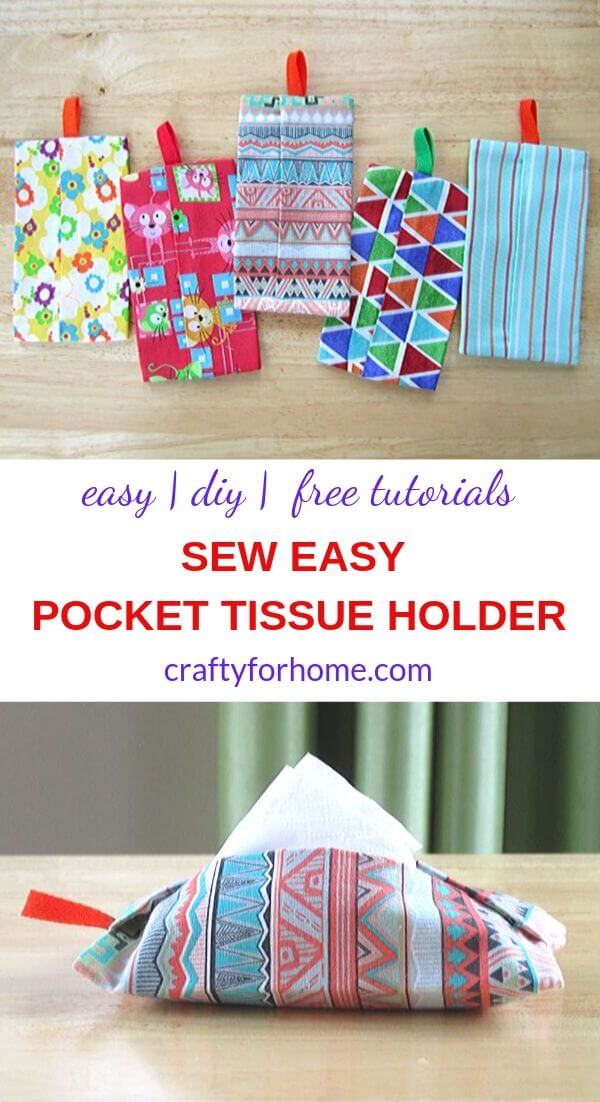 How To Sew Pocket Tissue Holder Crafty For Home
