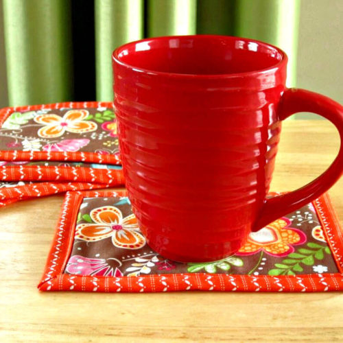 Self Binding Cloth Napkins Tutorial Crafty For Home