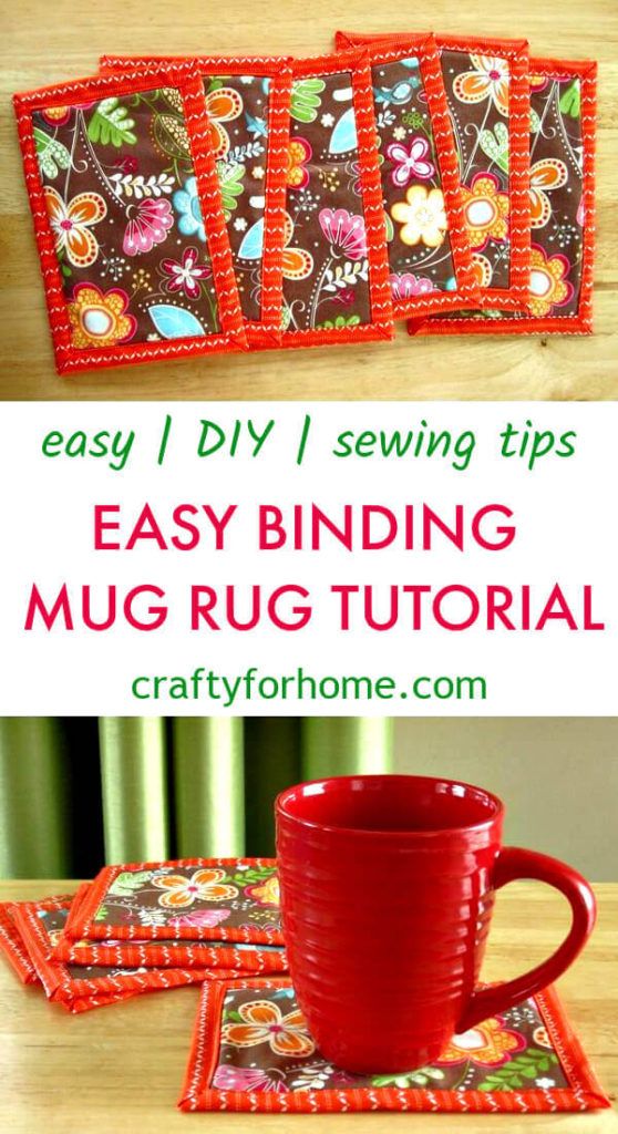 Easy Binding Mug Rug Tutorial