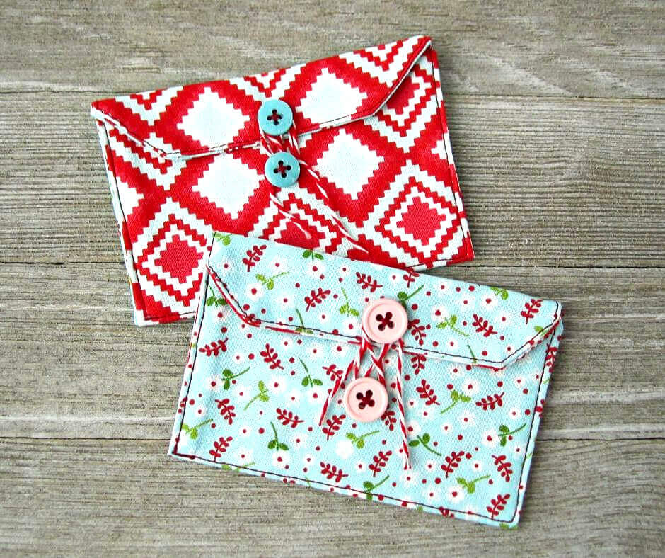 DIY Gift Card Holder (No Pattern Needed) - Easy Things to Sew