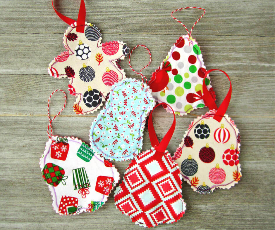Easy Fabric Ornaments | Crafty For Home