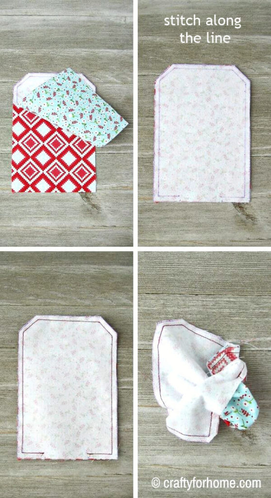 Sewing Fabric Gift Card Holder