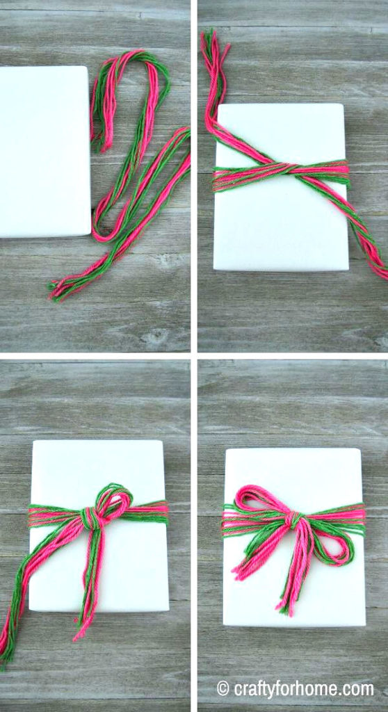 DIY Ribbon Bow for Gift Box  How to tie a Ribbon for Gift Wrap  #giftwrapping 