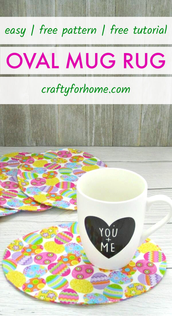 Easy Oval Mug Rug Tutorial | Crafty For Home