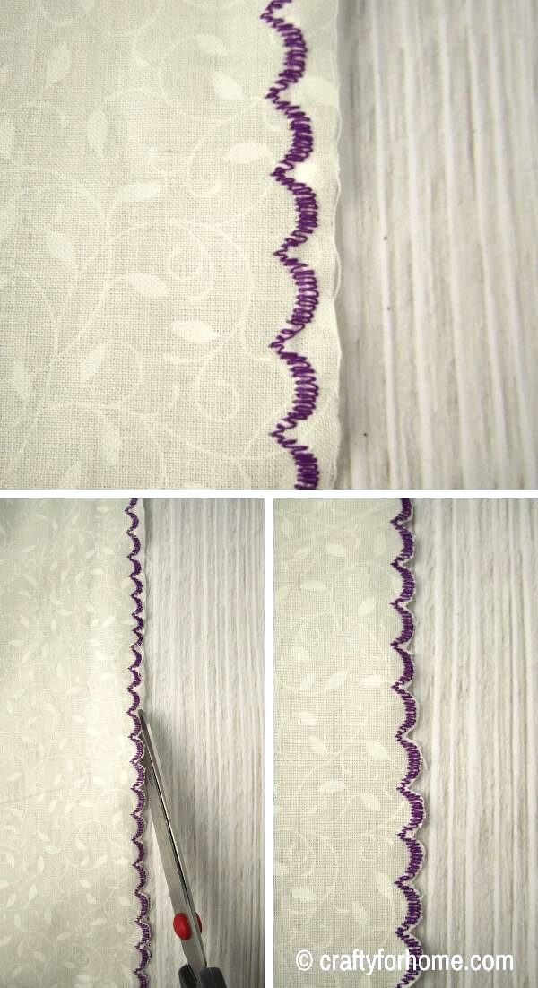 DIY Scalloped Cloth Napkins Tutorial Crafty For Home