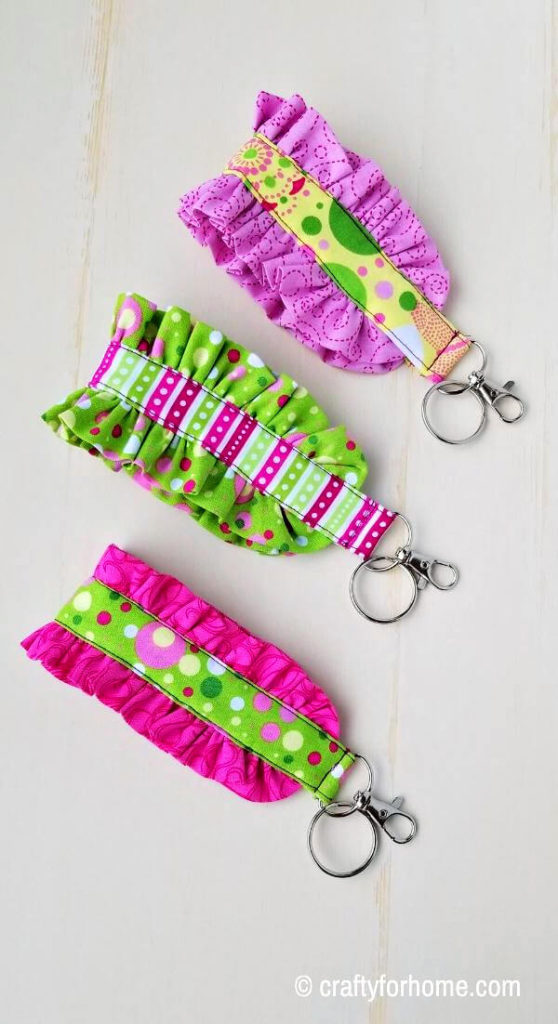 Easy DIY Fabric Cuff Keychain - Cleverly Inspired