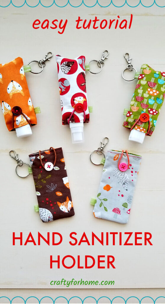 Easy Fabric Hand Sanitizer Holder Tutorial