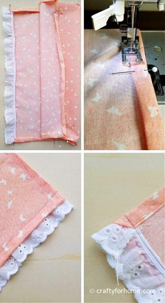 Sewing Lace To Napkins