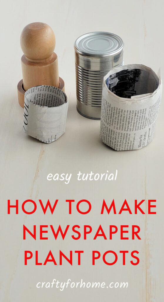 Newspaper Plant Pot Tutorial