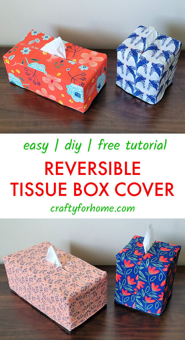 Easy DIY Fabric Tissue Box Cover Tutorial | Crafty For Home