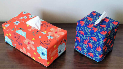 Easy DIY Fabric Tissue Box Cover Tutorial Crafty For Home