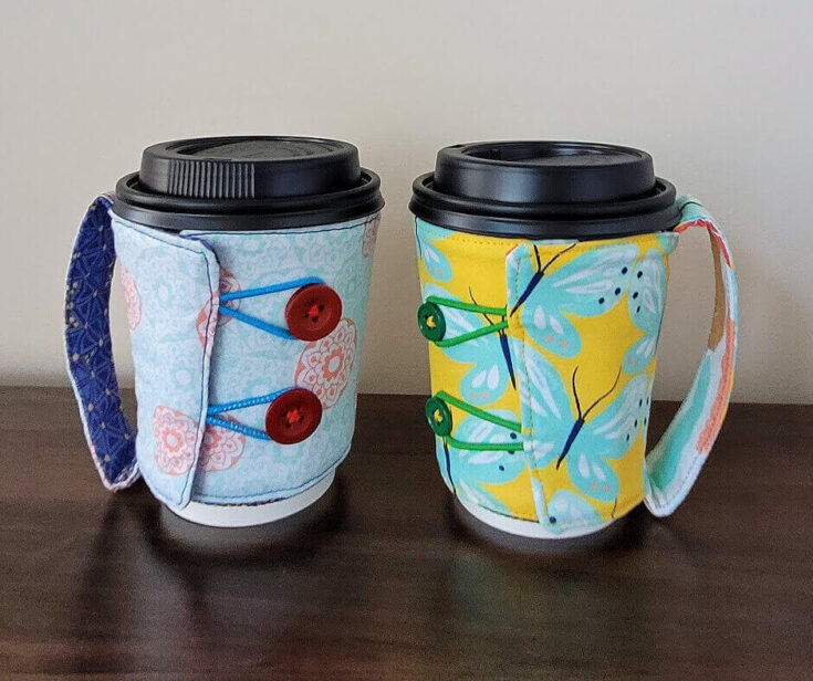 Reversible Coffee Cup Cozy: Easy Tutorial | Crafty For Home